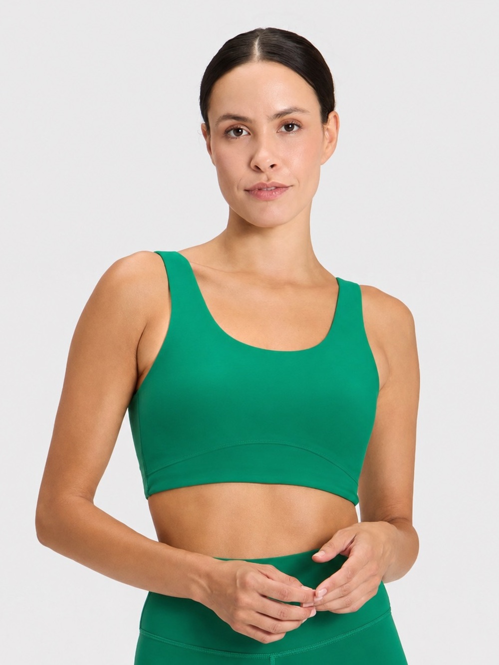 Green High-Waist Women’s Bike Shorts - Picture 6 of 6